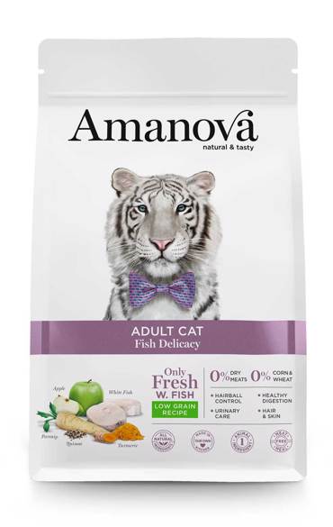 AMANOVA ΞΗΡΑ ΤΡΟΦΗ ΓΑΤΑΣ ADULT CAT FISH DELICACY 1.5KG